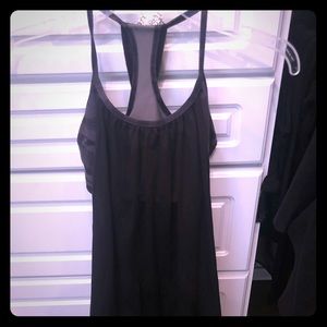 Lululemon black and camouflage tank. Size 4